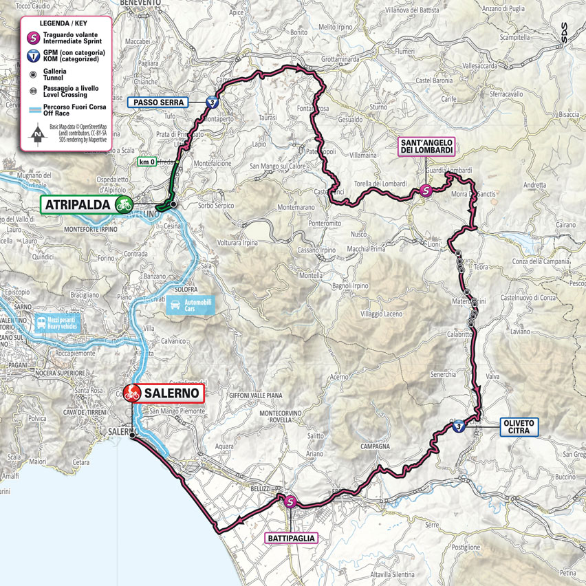 Giro d'Italia: Atripalda-Salerno | LIVE